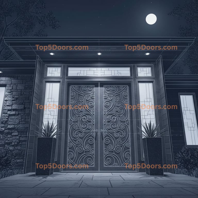 Arkansas double modern Door