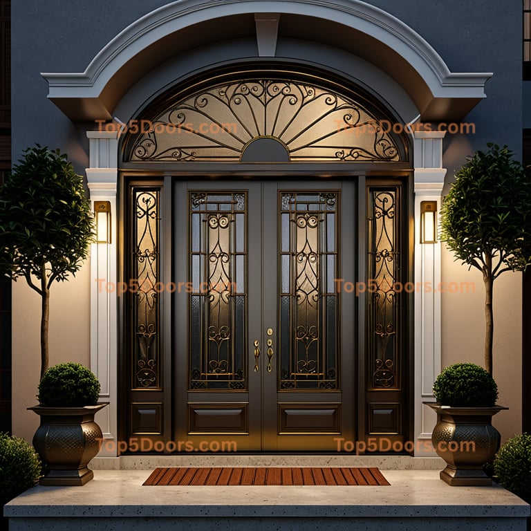 Arkansas front entry door japanese zen Door