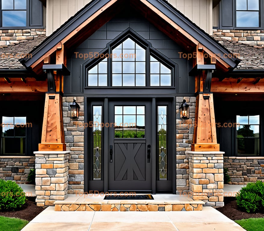 Arkansas glass paneled craftsman Door