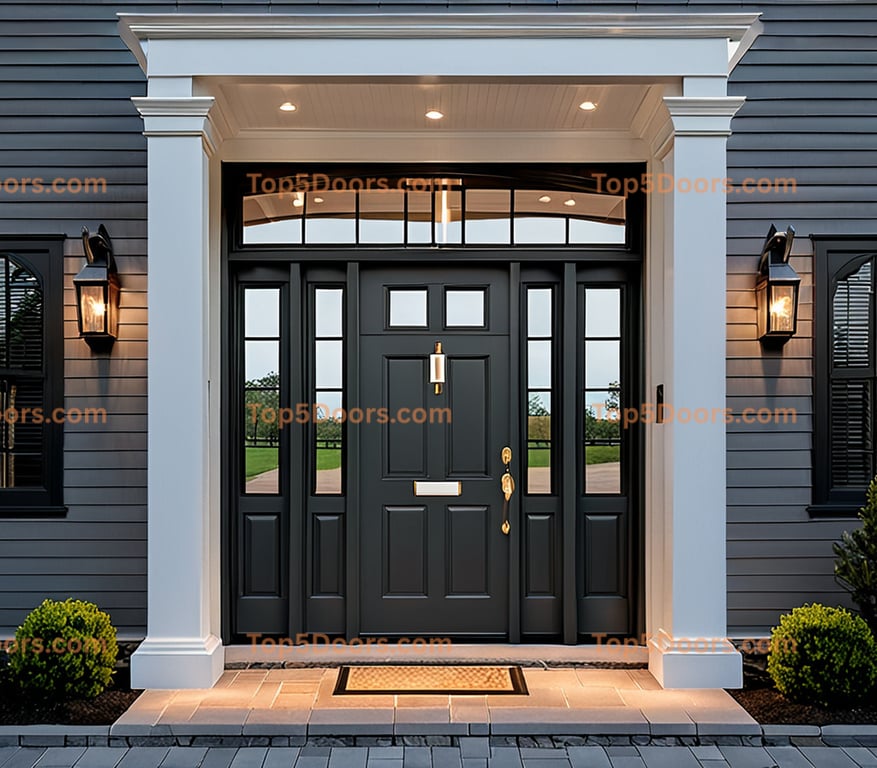 Arkansas steel frame georgian Door