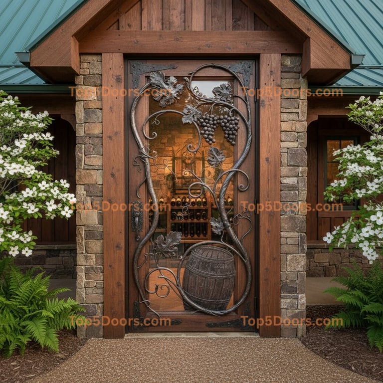 Arkansas wine cellar door craftsman Door