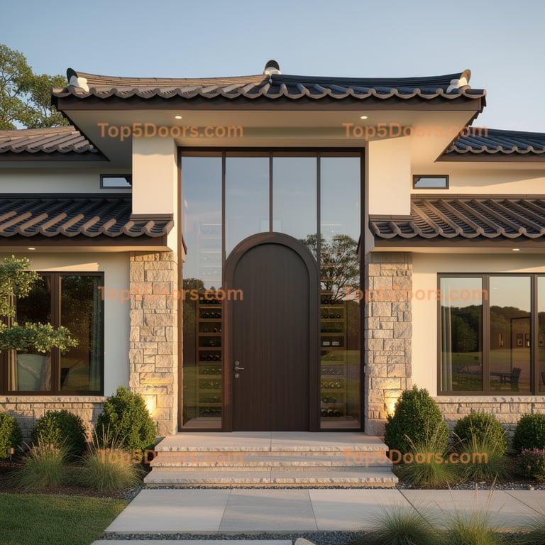 Arkansas wine cellar door korean modern Door