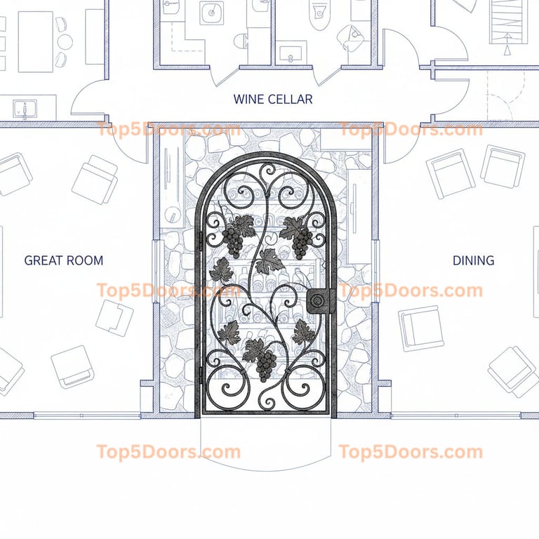 Arkansas wine cellar door contemporary Door