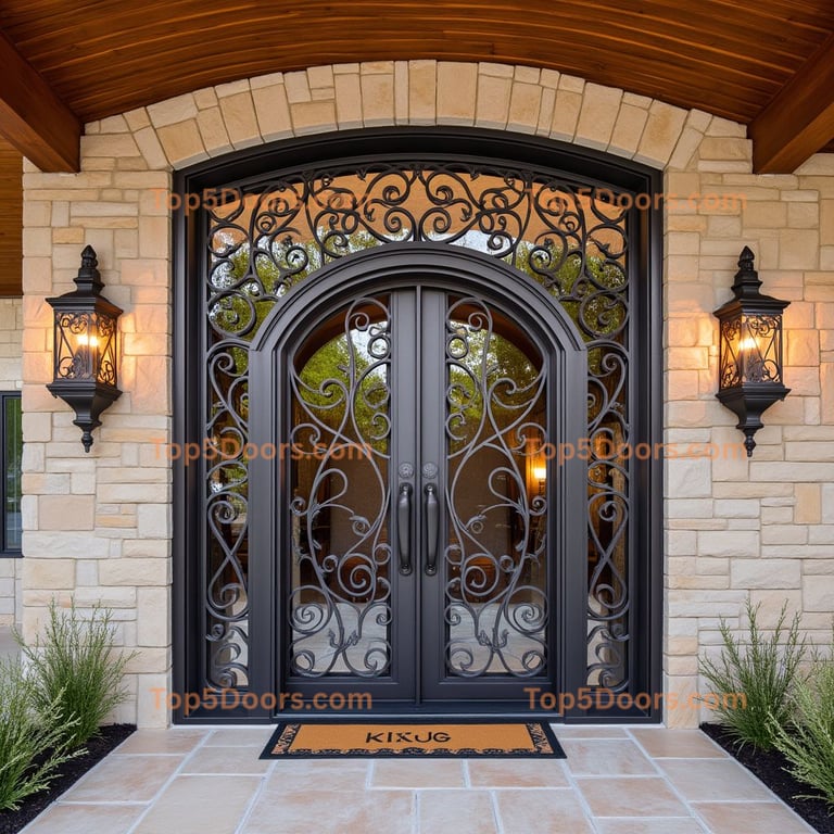 Arkansas wine cellar door mid-century modern Door