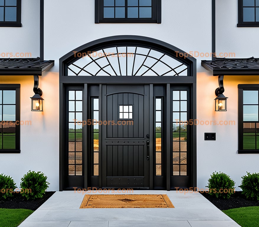 Arkansas wrought iron barn door industrial Door