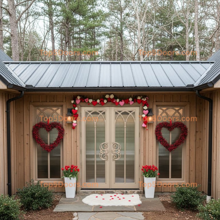 Arkansas wrought iron french door scandinavian Door