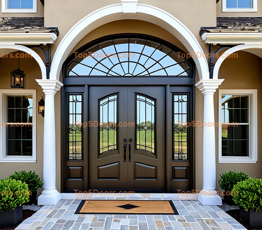California arched single french provincial Door