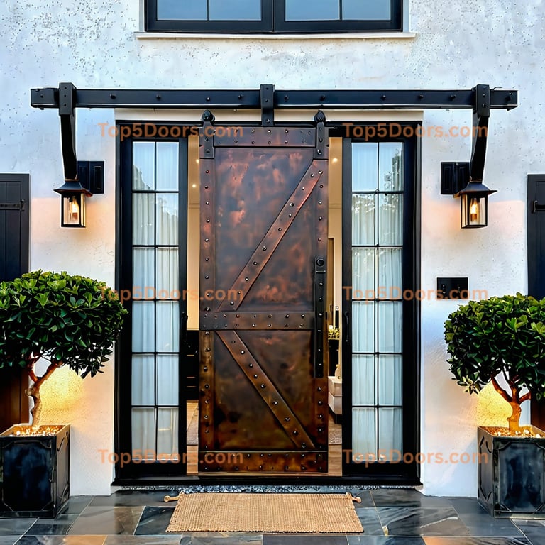 California barn door minimalist Door