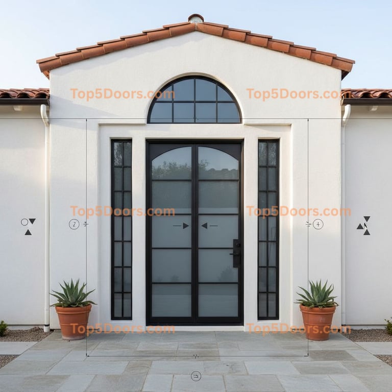 California closet french door spanish colonial Door