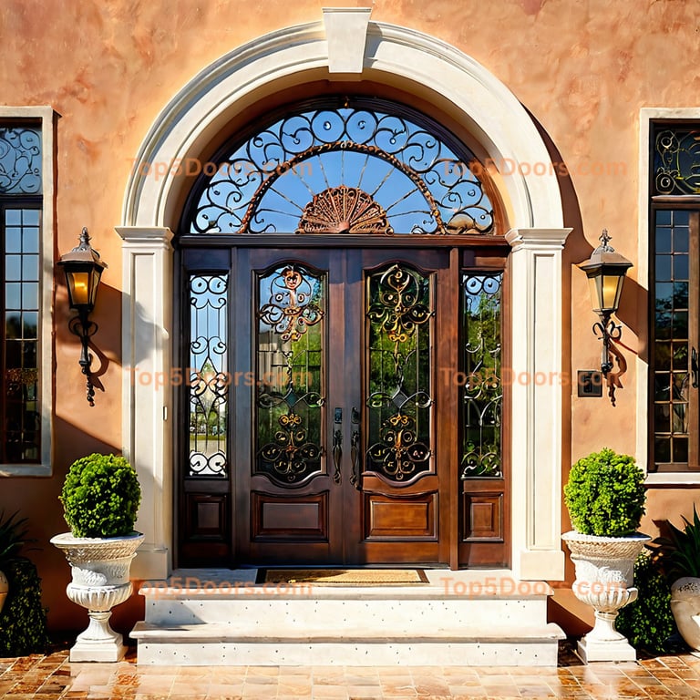 California front entry door tuscan Door