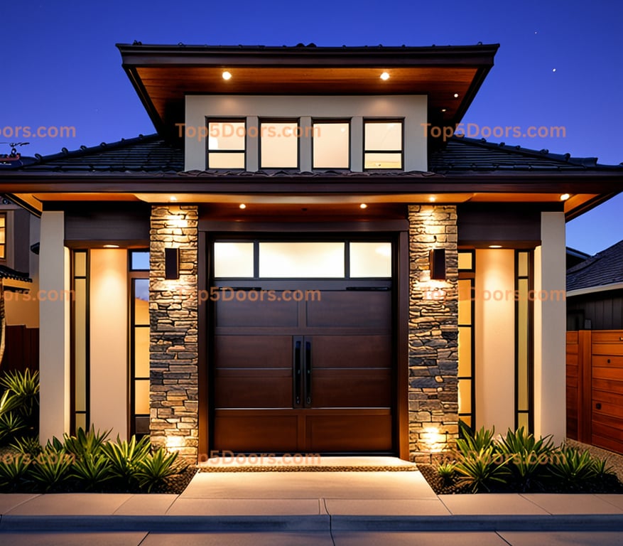 California solid panel contemporary Door
