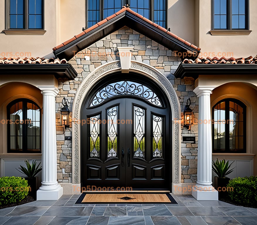 California solid panel french provincial Door