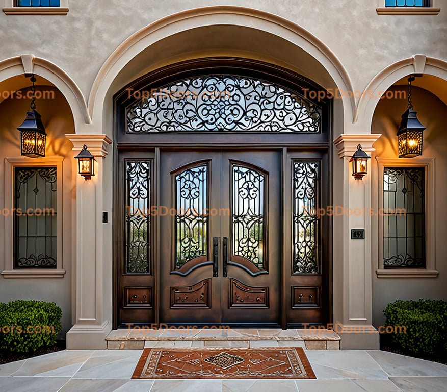 California steel frame traditional american Door