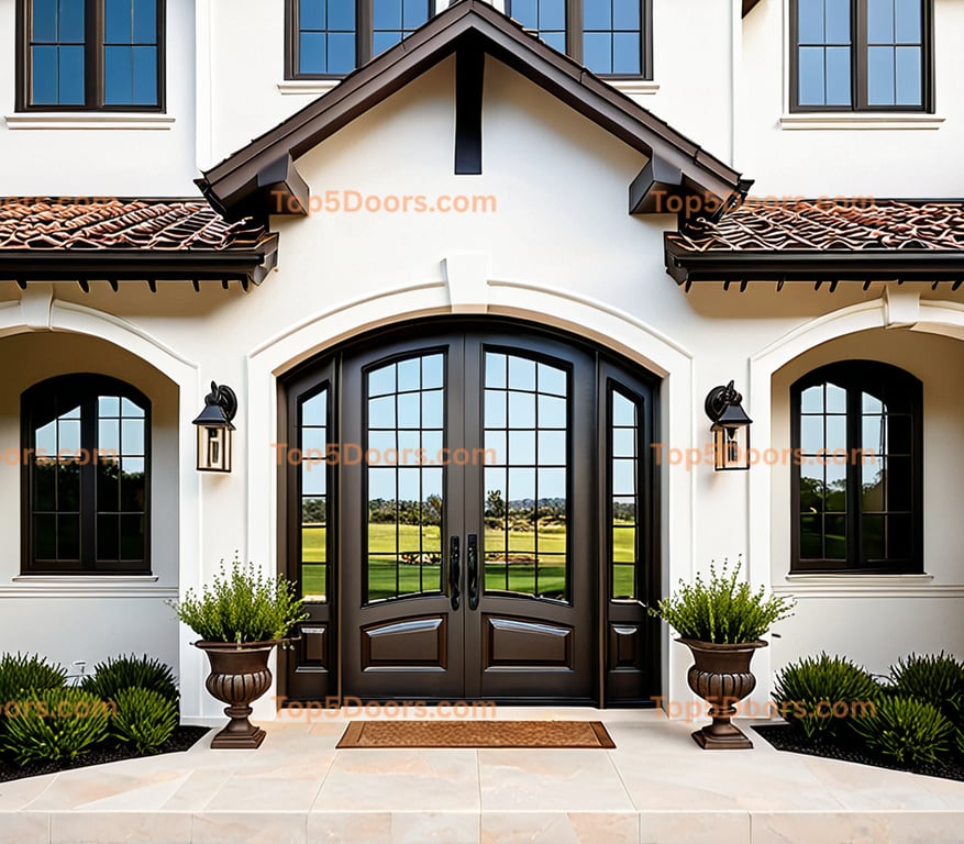 California steel frame french country Door