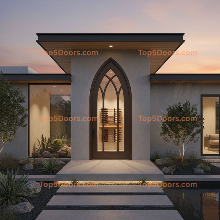 California wine cellar door modern Door