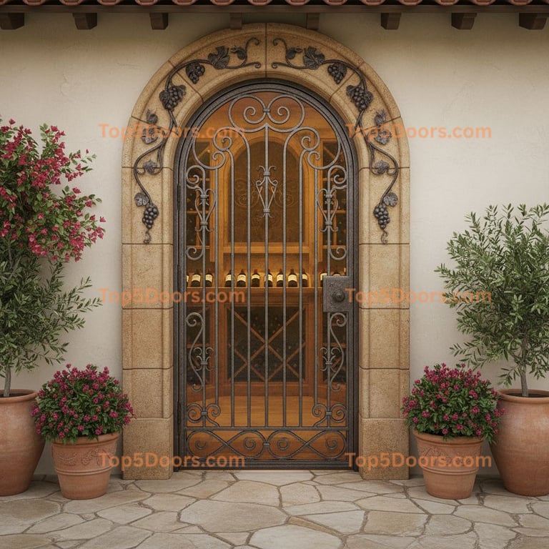 California wine cellar door mediterranean Door