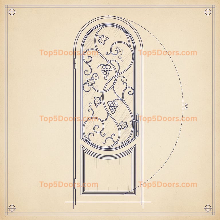 California wine cellar door modern farmhouse Door