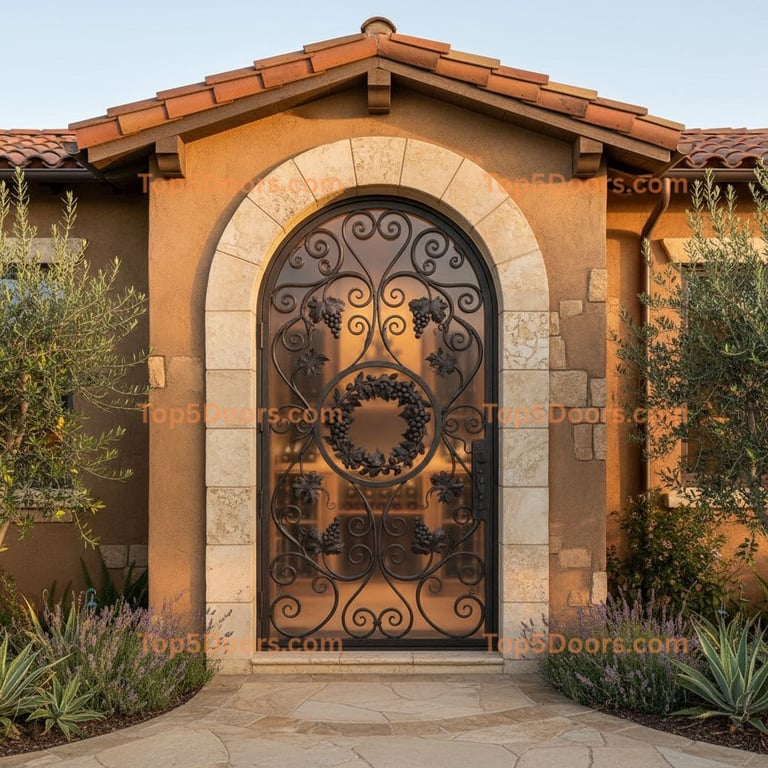 California wine cellar door mediterranean Door