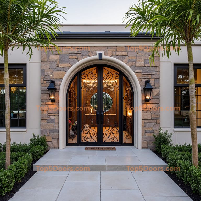 California wine cellar door modern Door