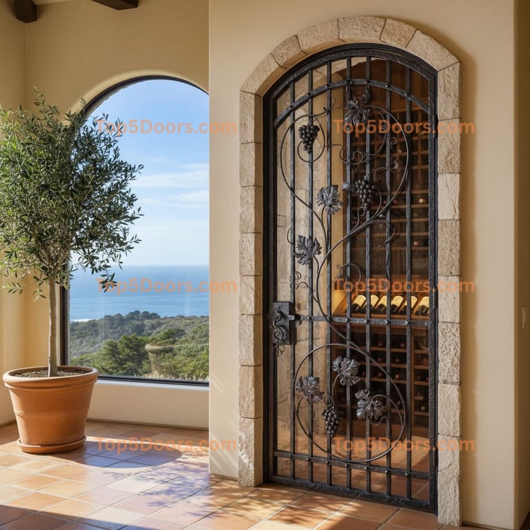 California wine cellar door coastal Door
