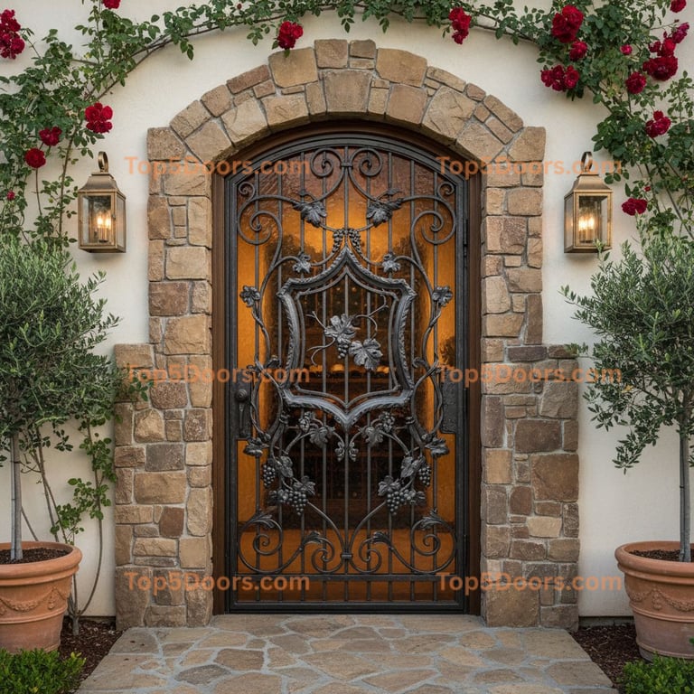 California wine cellar door georgian Door