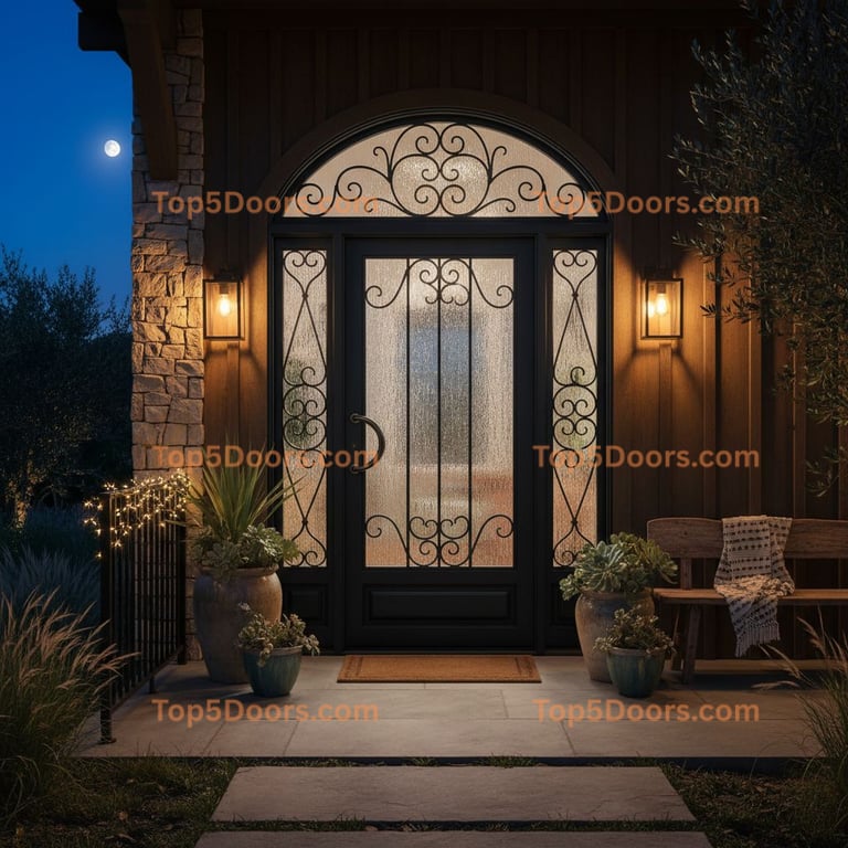 California wrought iron steel frame modern farmhouse Do