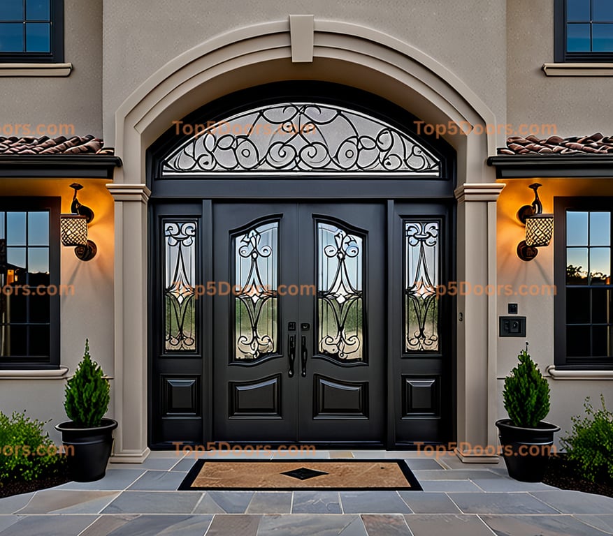 Colorado arched double european classic Door