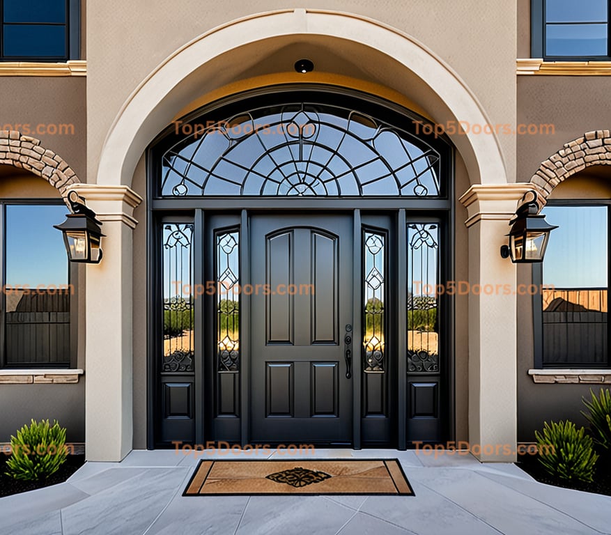 Colorado arched single mediterranean Door