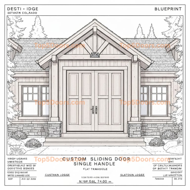 Colorado closet sliding door mountain lodge Door