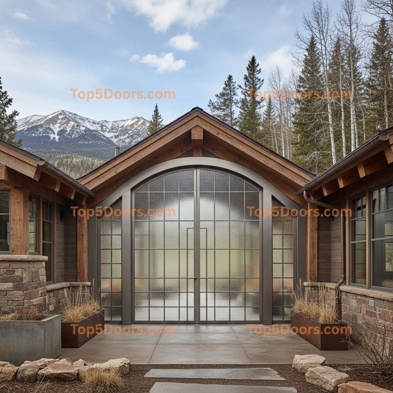 Colorado patio sliding door mountain lodge Door