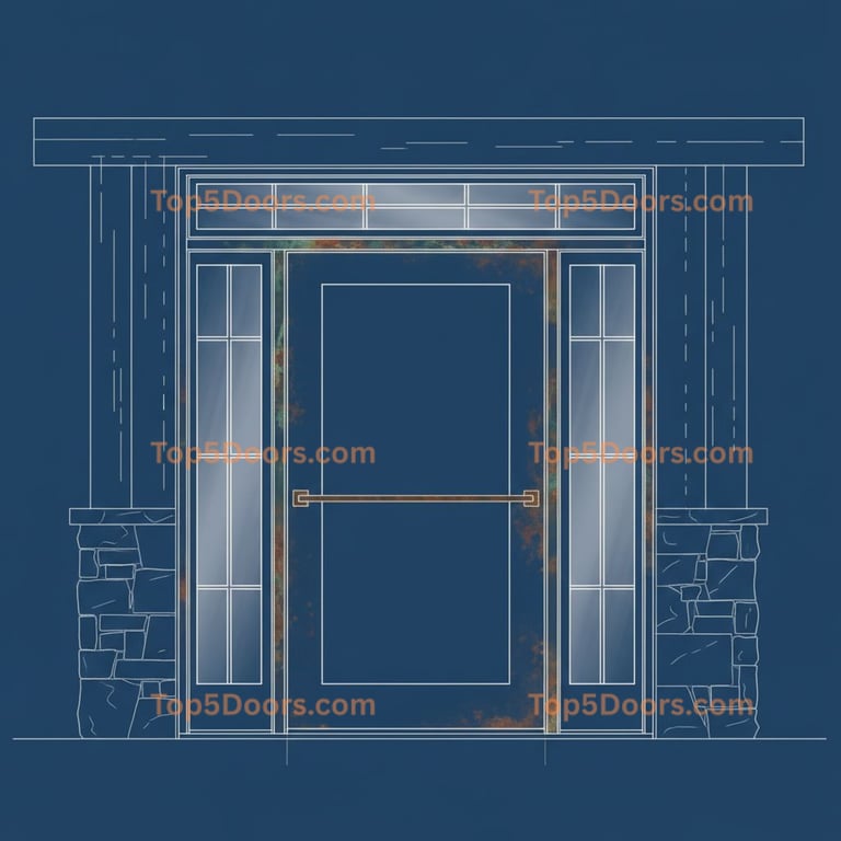 Colorado single modern farmhouse Door