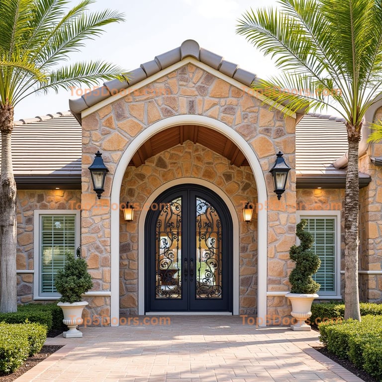 Colorado wine cellar door spanish colonial Door