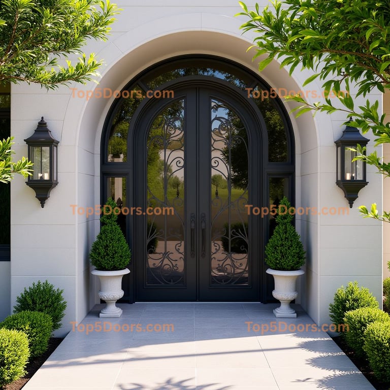 Colorado wine cellar door mid-century modern Door