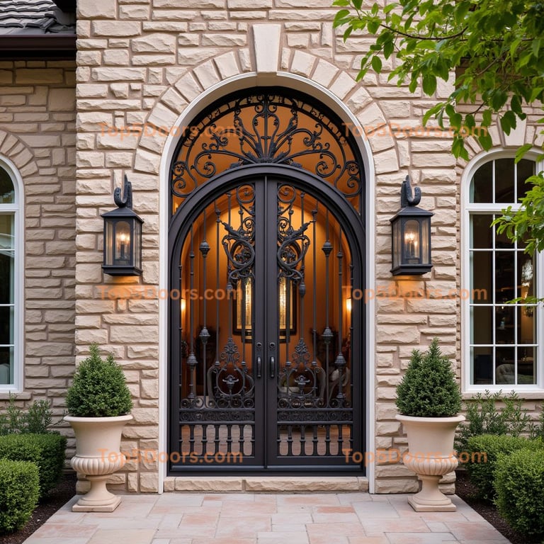 Colorado wine cellar door french provincial Door