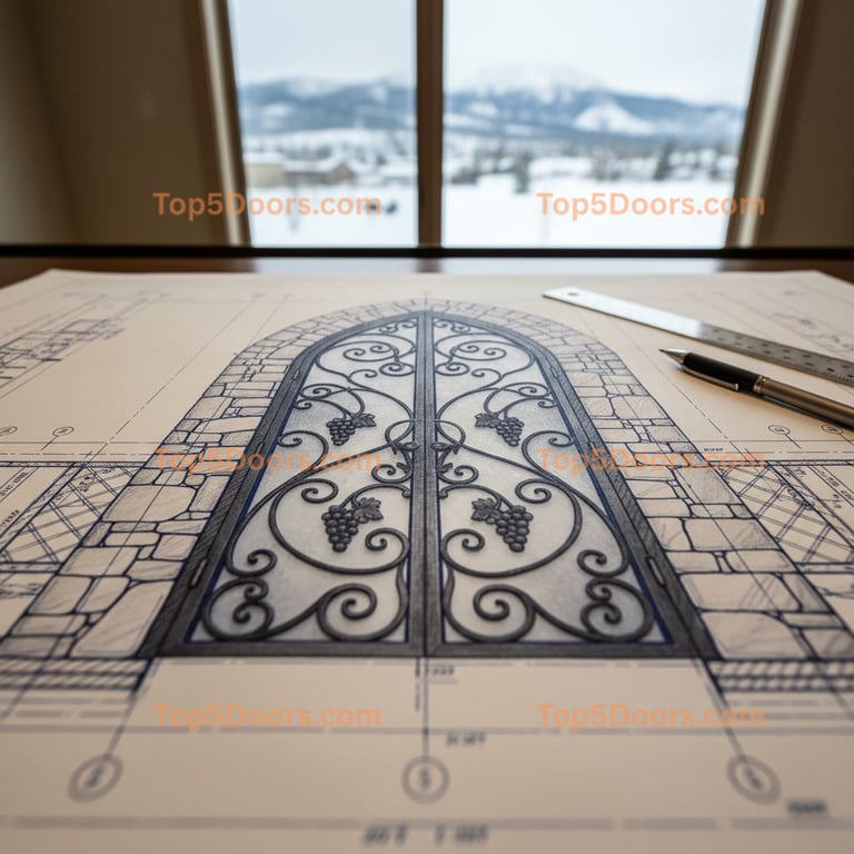 Colorado wine cellar door georgian Door