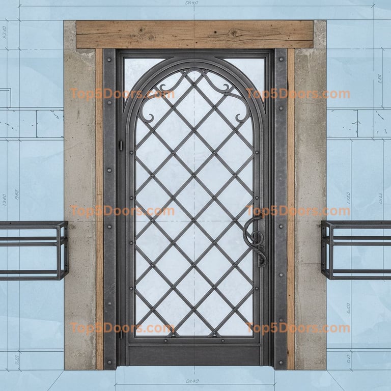 Colorado wine cellar door industrial Door