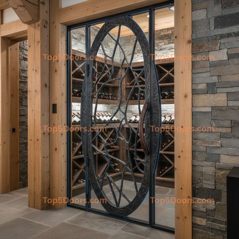 Colorado wine cellar door scandinavian Door