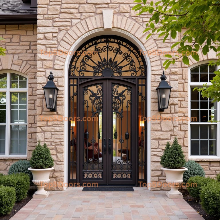 Colorado wine cellar door french provincial Door