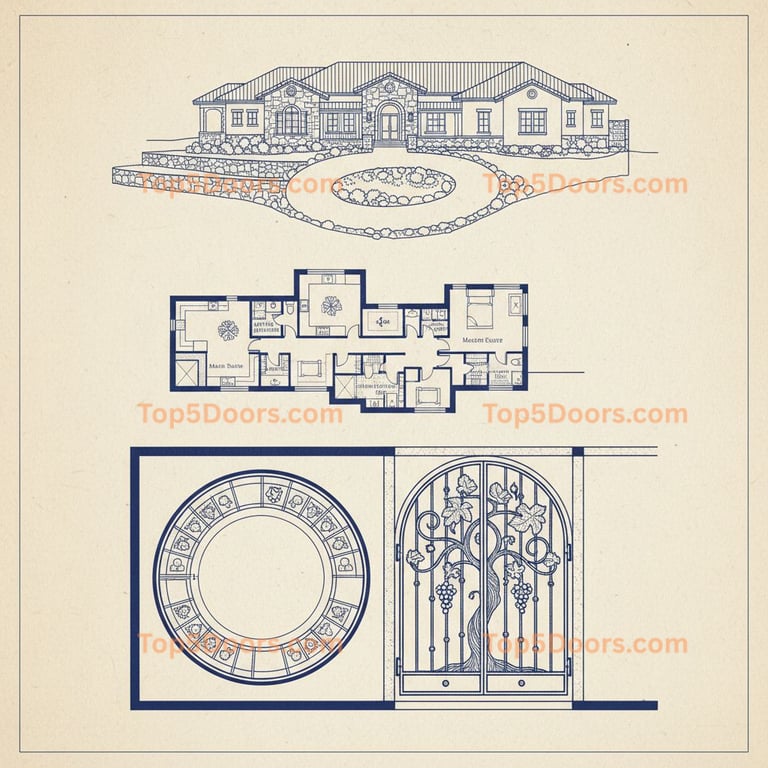Colorado wine cellar door mediterranean Door