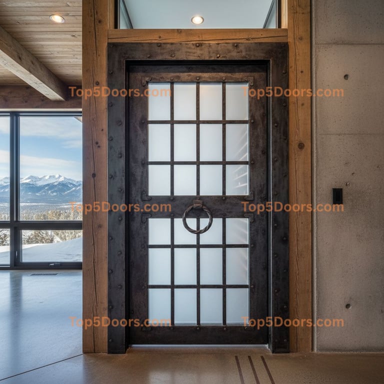 Colorado wine cellar door industrial Door