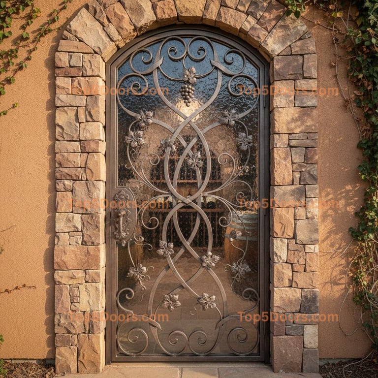 Colorado wine cellar door mediterranean Door