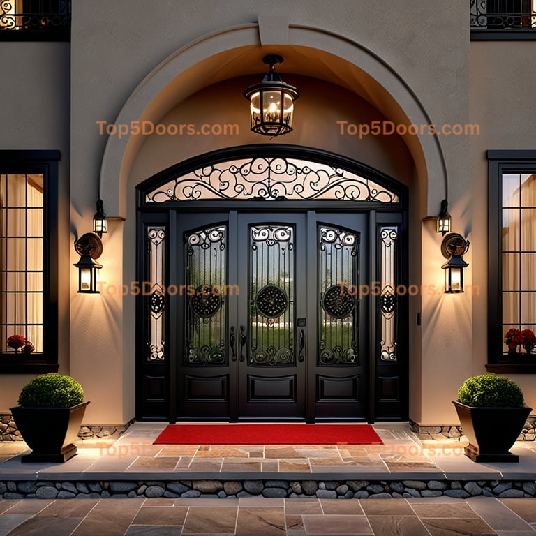 Colorado wrought iron french door european classic Door