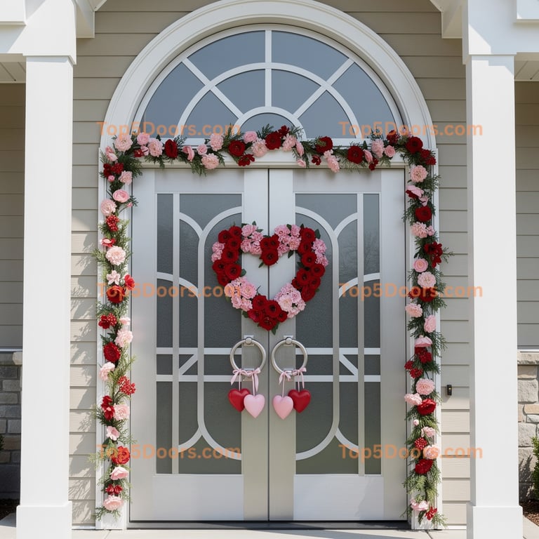 Connecticut arched double korean modern Door