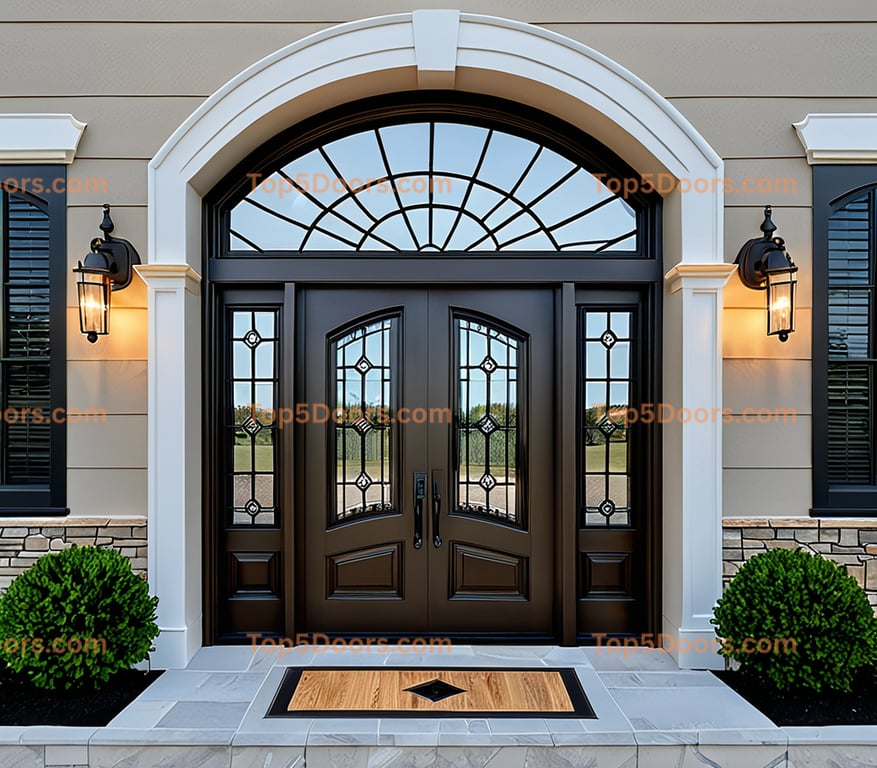 Connecticut arched double french provincial Door