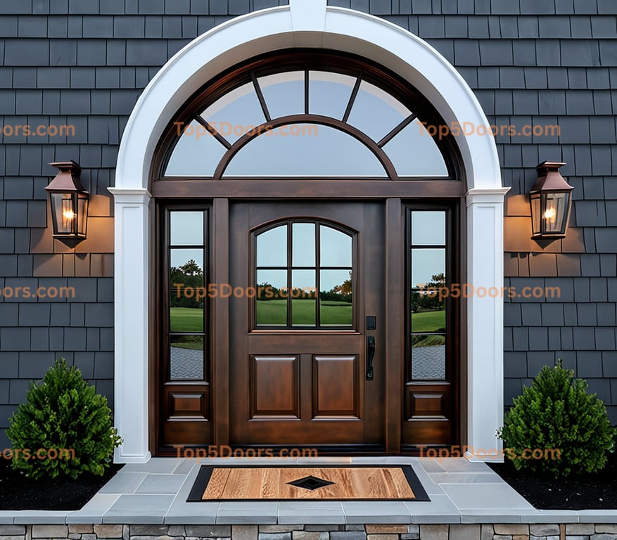 Connecticut arched single scandinavian Door