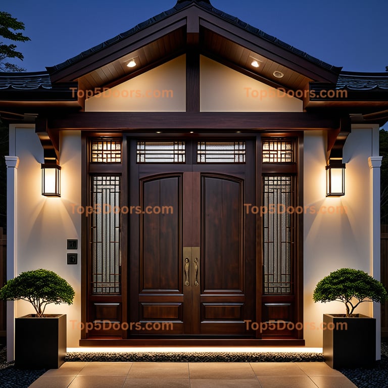 Connecticut entry door japanese zen Door