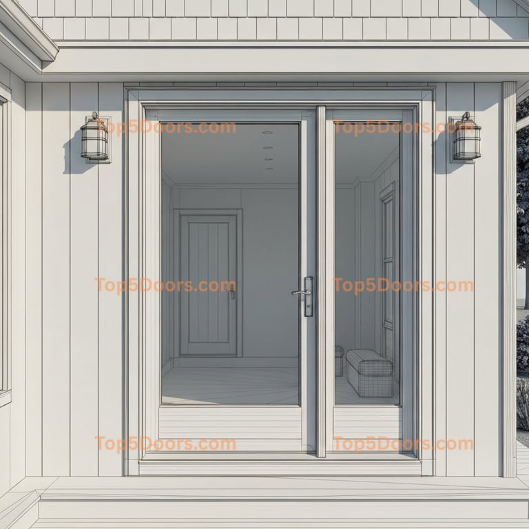 Connecticut patio door scandinavian Door