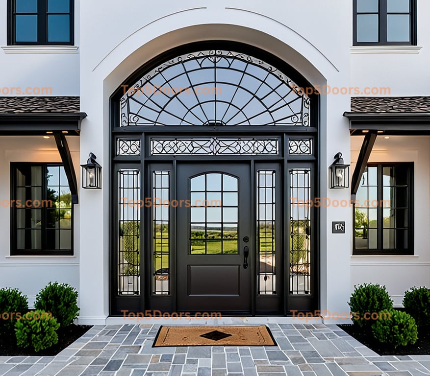 Connecticut steel frame modern farmhouse Door