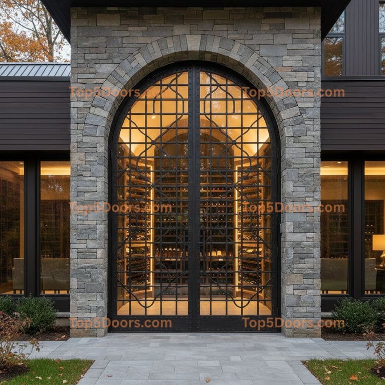 Connecticut wine cellar door korean modern Door