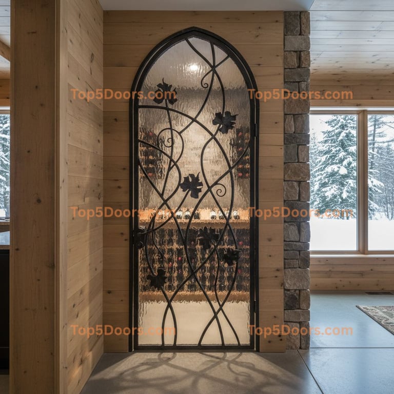 Connecticut wine cellar door scandinavian Door